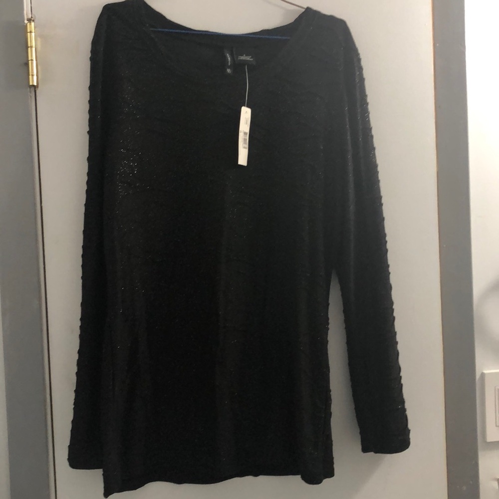 Black and silver top